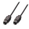 Kábel Toslink audio optický SPDIF prepojovací M/M 5m, ø2.2mm, čierny, Slim
