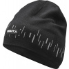 Pletená vlněná čepice CRAFT ADV Nordic Training Merino - černá Velikost: S-M