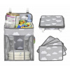 Baby´s Friends AG637A závesný organizér na detskú postieľku obláčiky 43x28x20 cm šedá