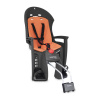 HAMAX Cyklosedačka s uzamykateľným zámkom Siesta W grey /orange 38x84x30 sivá