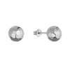 Strieborné náušnice kôstky tvarovaná gulička 61144