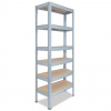 Meets-ecommerce UG Kovový regál profi 230x70x40, 4-7 políc Farba: Pozink, Počet polic: 6 políc