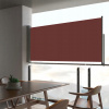 vidaXL zaťahovacia bočná markíza na terasu hnedá 60 x 300 cm
