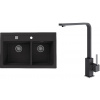 Set Alveus (dřez Atrox 50 Black 91 + baterie Afra Black 91) SETA22147