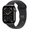 Inteligentné hodinky Apple Watch Series 11 Cellular 42 mm Bridlicový sivý titán s čiernym športovým remienkom S/M MF8R4WF/A