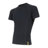 Triko krátké pánské SENSOR MERINO DOUBLE FACE černé XL