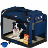 Prepravka pre psa Cadoca modrá XL 82 cm x 58 cm x 58 cm