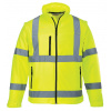 Portwest S428 HI-VIS Reflexná softshellová bunda Fluorescenčno žltá, 4XL