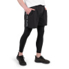 Insportline Pánske legíny 2v1 Closefit (Velikost: XL, Barva: černá)