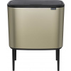 Brabantia Mülleimer Bo Touch Bin Champagnerfarben, 11 + 23 L