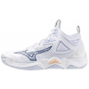 Mizuno WAVE MOMENTUM 3 MID / White/Navy Peony/Peach Parfait / 5 UK