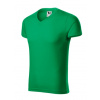 Malfini A.S. Tričko pánske Slim Fit V-neck146 Farba: Trávovo zelená, Veľkosť: 3XL