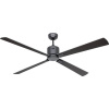 CasaFan ECO NEO III 152 BG-WN/SI WiFi Flügel Wenge/silber stropný ventilátor, 27 W, (Ø x v) 152 cm x 360 mm, čadičovo sivá, 952337W; 952337W