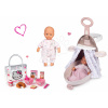 Smoby set prebaľovací vozík Baby Nurse Zlatá edícia, bábika a raňajková sada Hello Kitty 220316-6