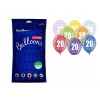 Balóny na párty - Balóny 20. narodeniny Mix 30cm 50ks (Balóny na párty - Balóny 20. narodeniny Mix 30cm 50ks)