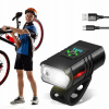 SVETLO NA BICYKEL PREDNÉ LED SVETLO NA BICYKEL RIADIDLÁ SILNÉ USB JASNÉ