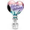 PANDORA Moments 791501C01 – Teplovzdušný balón s nápisom Happy Birthday (Ag 925/1000, 2,34 g)