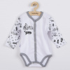 Dojčenské body celorozopínacie New Baby Music - 56 (0-3m)