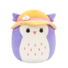 Squishmallows: Holly fialová sova s šiltovkou 20cm