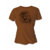 Dámske poľovnícke tričko TETRAO jeleň veľký - hnedé XS Veľkosť: XS, Hide weapon: Nie, For professionals: Nie