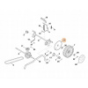 Vnútorná krytka kolesa kosačky STIHL VIKING Sada 2ks RM 448
