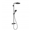 Hansgrohe Raindance S Sprchový set s termostatom, priemer 24 cm, 3 prúdy, EcoSmart, matná čierna 28823670-HG