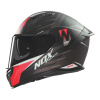 Prilba N401 Crower, NOX (čierna matná, červená, veľ. XL)