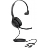 Jabra Evolve2 50 Headset otevřená (On Ear) kabelová, Bluetooth® mono černá Redukce šumu mikrofonu, Potlačení hluku headset, monofonní, Vypnutí zvuku mikrofonu,
