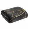 LOTOS Bedspread 150x200 Čierna / zlato (Deka LOTOS 150x200 čierna / zlatá)