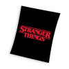 Carbotex Veľká plyšová deka Stranger Things motív Black