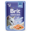 Kapsička Brit Prem.Cat Delic.Fillets in Jelly with Salmon 85 g