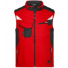 James&Nicholson Pánska softshellová vesta JN845 Red 5XL