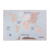 Vintage koberec do detskej izby Mapa Oceán 140x200
