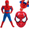 Kostým Spiderman maska trojdielna súprava nohavice blúzka svaly 116-122 M