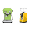 Ascaso Dream ONE, Fresh Pistachio + Eureka Mignon Specialita, CR yellow