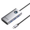 Dokovacia stanica HUB 6v1 Orico USB-C, HDMI, 3xUSB (PW11-6PR-GY)