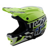 Troy Lee Designs PRILBA TLD D4 POLYACRALITE MIPS FIFTY-50 NAVY / GLO YELLOW Veľkosť: S