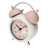 Dizajnový kovový budík s klasickým mechanickým zvonením MPM Kitty - A - C01.4433.23