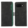 Knižkové puzdro Google Pixel 9a ABEEL Frosted RFID – čierno - zelené