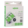 WAGO WAGO Ekologická krabicová svorka 3-pólová, páčková, 3x(0,14…4mm²), CAGE CLAMP®, bal.12ks