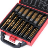 Sada stupňovitých vrtáků HSS do kovu, průměr 1.5 - 10 mm, 99 kusů