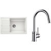 Set Blanco Zia XL 6 S Compact + Blanco Mida-S Chróm biela