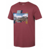 Husky Pánské bavlněné triko Tee Skyline M bordo (Velikost: XXL)