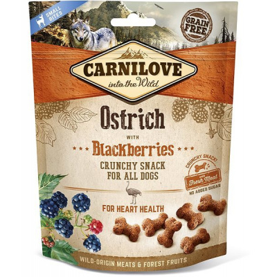 Carnilove dog crunchy snack ostrich with blackberries with fresh meat 200 g