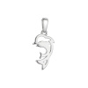 Strieborný prívesok delfína matka s mláďaťom 64007