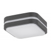 Rabalux Antracitové stropné/nástenné LED svietidlo Hamburg hranaté 285x285mm 12W IP44 8850