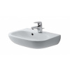 DURAVIT - D-Code Umývadielko, 45x34 cm, s prepadom, s otvorom na batériu, biela 07054500002