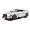 Autíčko Nissan GT-R 2009 Fast & Furious Jada kovové s otvárateľnými časťami dĺžka 19 cm 1:24