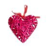 Prútené srdce dekoračné