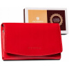 Peňaženka - Peterson Peterson Wallet Prírodná koža červená PTN RD-31-GCL Red-Women's Product (Pánske dámske kožené puzdro vytiahnuté)